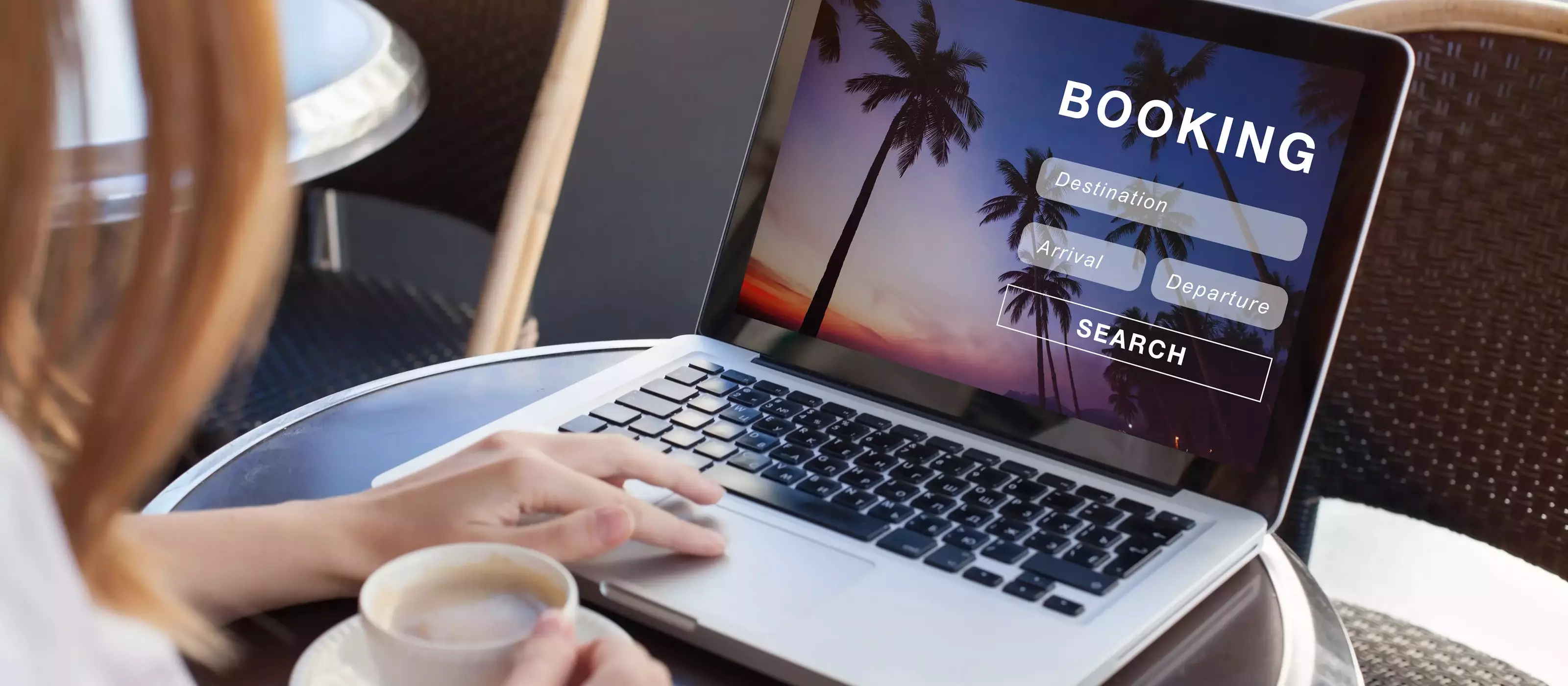 booking online concept, travel planning